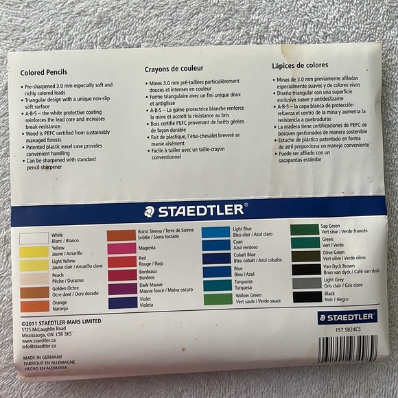 Staedtler Art Staedtler Ergosoft Colored Pencils 24 Count With Case
